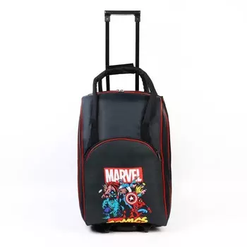 Чемодан с сумкой MARVEL COMICS HEROES 52*21*34 см, отдел на молнии, н/карман, черный
