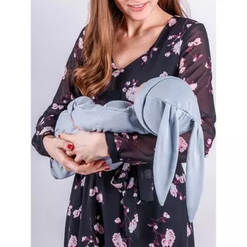 Чепчик детский Amarobaby Bunny, размер 38-40, цвет серый