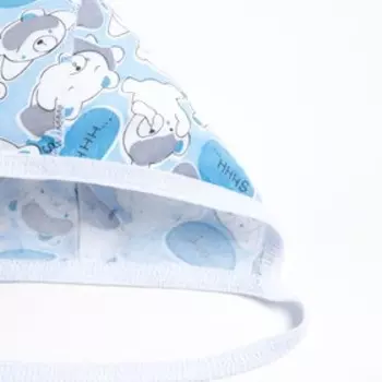 Чепчик детский, цвет голубой/мишки, рост 68 см