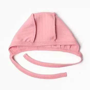 Чепчик детский, цвет розовый, рост 62 см (р 40)