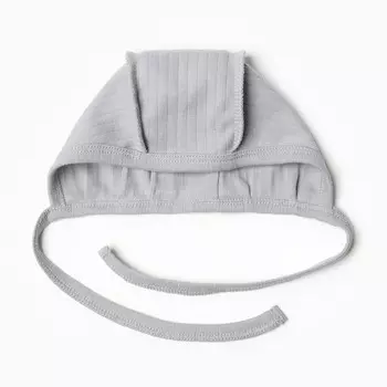Чепчик детский, цвет серый, рост 62 см (р 40)