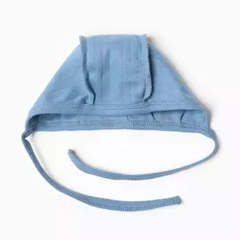Чепчик детский, цвет синий, рост 62 см (р 40)