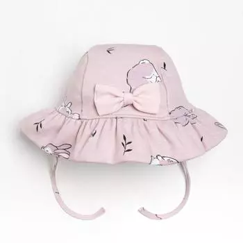 Панамка «Крошка Я.Зайчик», размер 42, серая