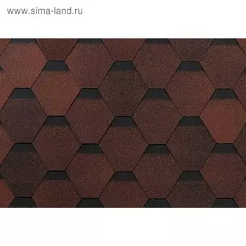 Черепица Технониколь Оптима Красный 3 м2