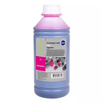 Чернила Cactus CS-EPT6643-1000 T6643, для Epson L100/L110/L120/L132/L200, 1000мл, пурпурные 939469