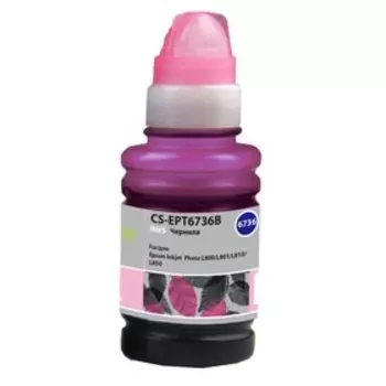 Чернила Cactus CS-EPT6736B T6736, для Epson L800/L810/L850/L1800, 100мл, светло-пурпурные