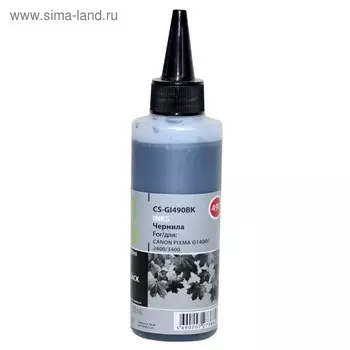 Чернила Cactus CS-GI490BK черный 100мл для Canon Pixma