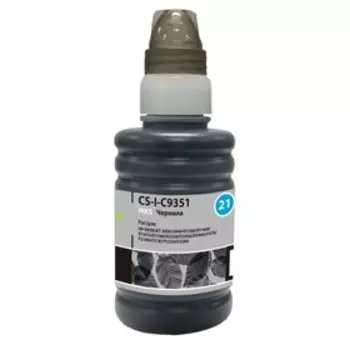 Чернила Cactus CS-I-C9351, для HP DJ 3920/3940/D1360/D1460/D1470/D1560/D2330, 100мл, чёрные 939475