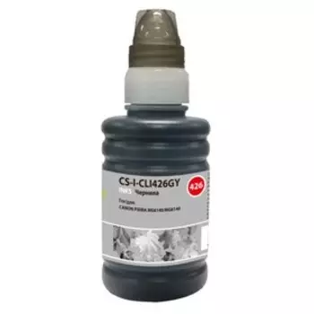 Чернила Cactus CS-I-CLI426GY, для Canon Pixma MG5140/5240/6140/8140/MX884, 100мл, серые
