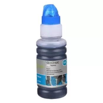 Чернила Cactus CS-I-CZ102C, для HP Deskjet Ink Advantage 1015/1515/2515/2545, 100мл, голубые 93947