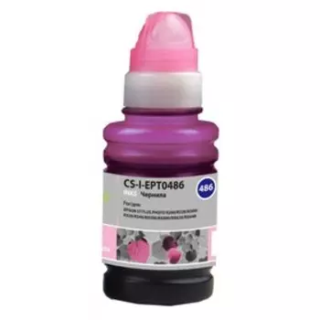 Чернила Cactus CS-I-EPT0486, для Epson StPh R200/R220/R300/R320, 100мл, светло-пурпурные