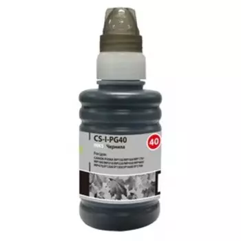 Чернила Cactus CS-I-PG40, для Canon Pixma MP150/MP160/MP170/MP180/MP210/MP220, 100мл, чёрные 93948