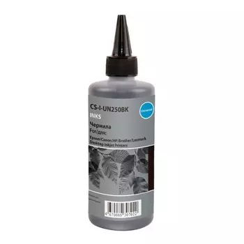 Чернила Cactus CS-I-Un250BK, для HP/Lexmark/Canon/Epson/Brother, 250мл, чёрные