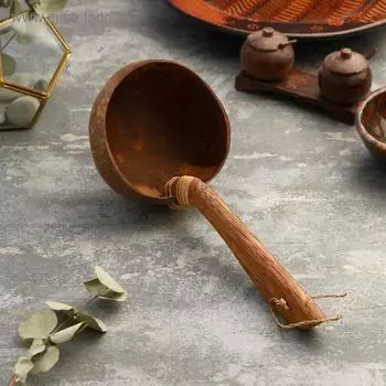 Черпак "Тен" 13х23х20 см кокос