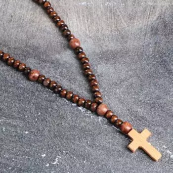 Четки деревянные, с крестиком, 45 см микс