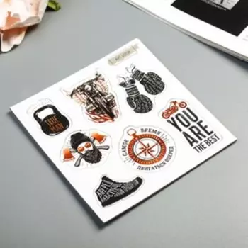 Чипборд для скрапбукинга "Молодежь" 10х10 см