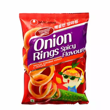 Чипсы Нонг Шим луковые кольца с перцем 40г