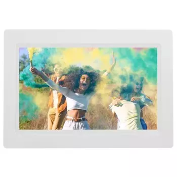 Цифровая фоторамка Digma PF-932, 9", IPS, 1024x600, пластик, ПДУ, видео, цвет белый