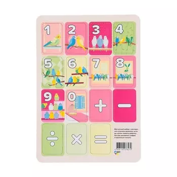 Цифры и знаки магнитные «Попугаи» 2115 см