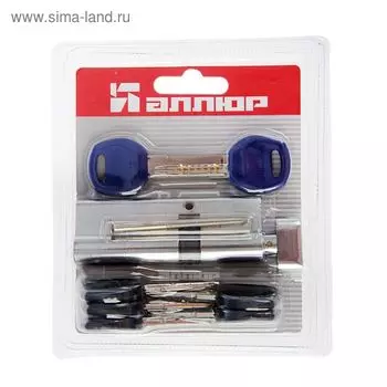 Цилиндровый механизм "АЛЛЮР" DL-02 90 СP, с перекодировкой, с вертушкой, 30х10х50 мм