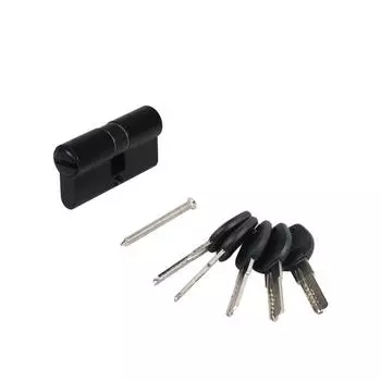 Цилиндровый механизм "АЛЛЮР" HD F 60-5К BLACK, цвет черный перф.кл