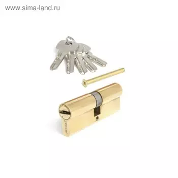 Цилиндровый механизм Apecs SM-90(35х55)-G, перфорированный ключ, цвет латунь