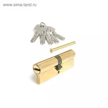 Цилиндровый механизм Apecs SM-90-G, перфорированный ключ, цвет латунь