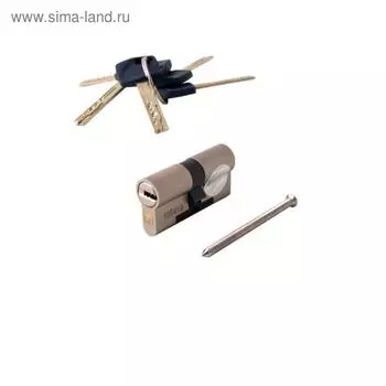 Цилиндровый механизм "Апекс" Premier XR-60-NI, цвет никель, кл/кл. перфо