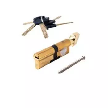 Цилиндровый механизм "Апекс" Premier XR-90-C15-G, цвет золото, кл/верт. перфо