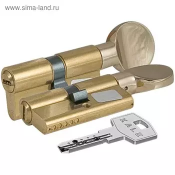 Цилиндровый механизм KALE 164 BM/90, 40х10х40 мм, с вертушкой, 5 ключей, цвет латунь