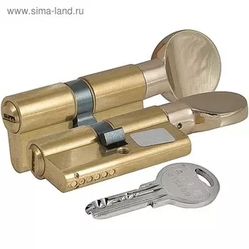 Цилиндровый механизм KALE 164 SM/80, 30х10х40 мм, с вертушкой, 5 ключей, цвет латунь