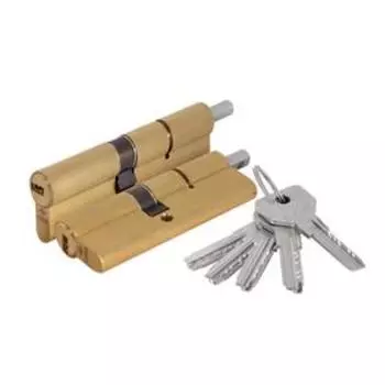 Цилиндровый механизм под вертушку Cisa ASIX OE302-43.00, 100 мм,40.10.50, цвет латунь