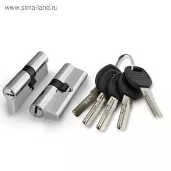 Цилиндровый механизм Punto A200/80 SN, 30х10х40 мм, цвет матовый никель