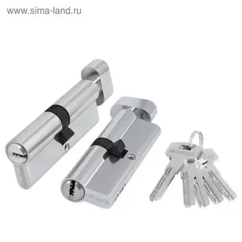 Цилиндровый механизм с вертушкой 200 ZM 110 мм (55.10.45) CP, 5 кл., цвет хром