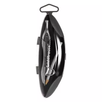 Циркуль металлический ErichKrause "Classic", 125мм, с карандашом, пенал, серый