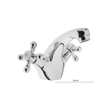 Cмеситель для раковины "Эверест" B10-333, двухвентильный, хром
