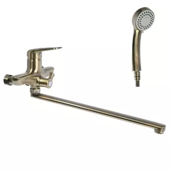 Cмеситель для ванны Accoona A7116C, с душевым набором, латунь, цвет бронза