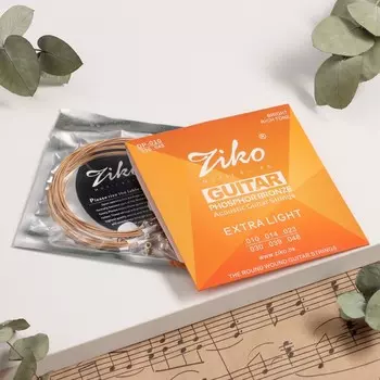Cтруны акустической гитары ZIKO DP-010, 10-48, фосфорная бронза