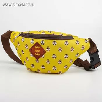 Cумка на пояс «Чип и Дейл»‎, 25 x 6 x 13 см, отдел на молнии, без подклада, Disney