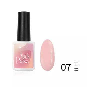 Цветная база Pashe Nude base, №07 мыльные пузыри, 9 мл