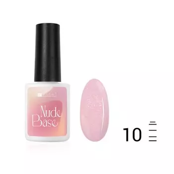 Цветная база Pashe Nude base, №10 нежное прикосновение, 9 мл