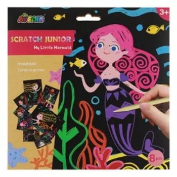 Цветная гравюра для малышей. Русалки