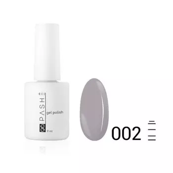 Цветной гель-лак Pashe, №002 серая гавань, 9 мл