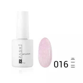 Цветной гель-лак Pashe, №016 лиловый блеск, 9 мл