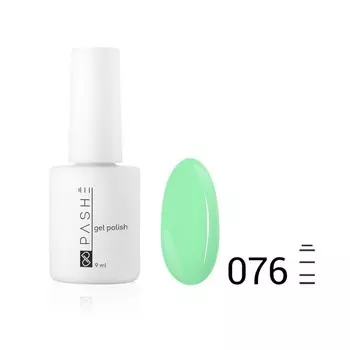 Цветной гель-лак Pashe, №076 мятный фреш, 9 мл