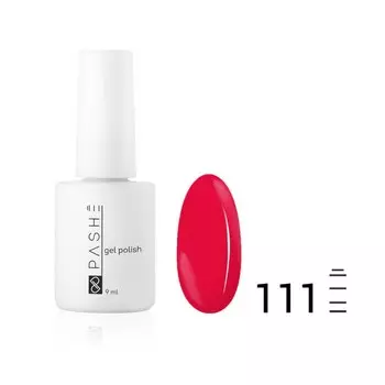 Цветной гель-лак Pashe, №111 дикая вишня, 9 мл