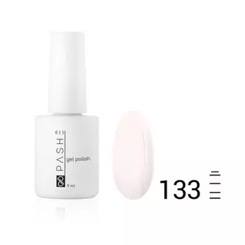 Цветной гель-лак Pashe, №133 белый навахо, 9 мл