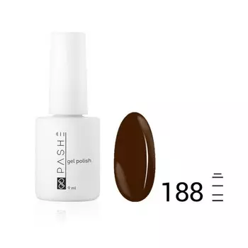 Цветной гель-лак Pashe, №188 глубокий сливовый, 9 мл