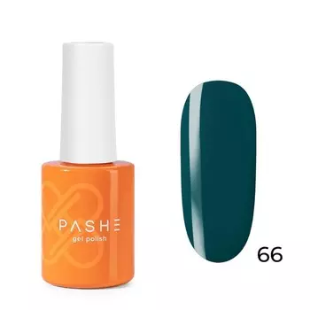 Цветной гель-лак Pashe Atelier, №66 тёмный бирюзовый, 9 мл