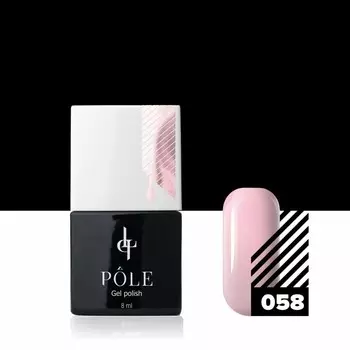 Цветной гель-лак Pole, №058 лиловый снег, 8 мл